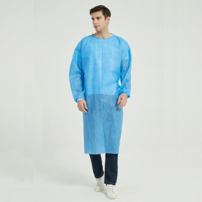 China Breathable Isolation Sms Lab Visitor Gown Surgical Product On Disposable Insolation Gown for sale