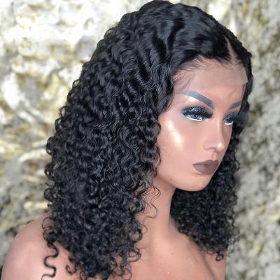 China 360 Deep Curly Rose Deep Curly Blonde And Black Full Lace Front Human Hair Lace Front Wigs For Black Woman for sale