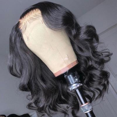 China Body Wave Pre Plucked 180 Density Body Wave 13x6 Short Bob Wig 13x4 Lace Front Human Hair Brazilian Remy 4x4 Closure for sale