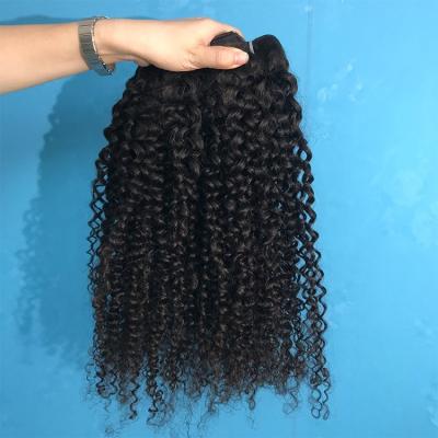 China Kinky Curl Mink Brazilian Human Hair Vendor, Remy 11a Grade Kinky Curly Bundle, Raw Hair Bundle Virgin Cuticle Aligned Hair Jerry Curl Weave for sale