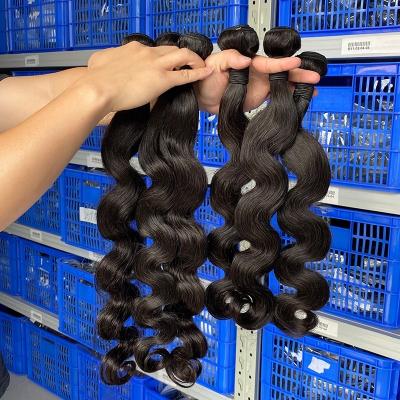 China Raw Body Wave 100 Cuticle Aligned Malaysian Virgin Hair, Mink Hair Bundles Vendor Wholesale, Unprocessed Wig Body Wave Hair Weave for sale