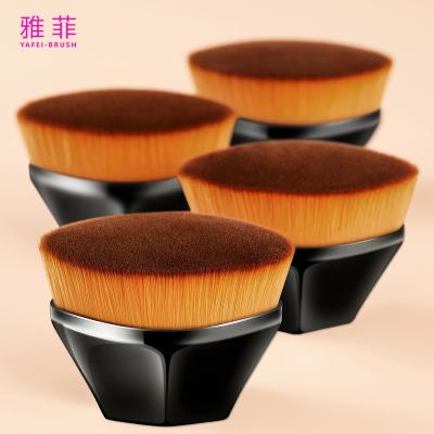 China No. 55 foundation brush Flat Vegan Synthetic Makeup Brushes Single Foundation Brushes Skin-Friendly for sale