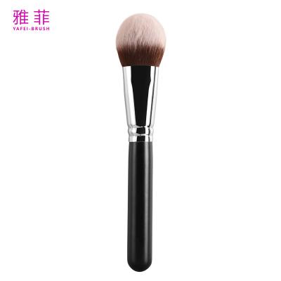 China A08 Curved Nylon Hair Round Head Makeup Brush Synthetic Cosmetic Brush Customizable for sale