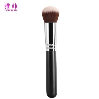 China A19 Professional Wood Handle Cosmetic Foundation Brush Custom Logo for sale