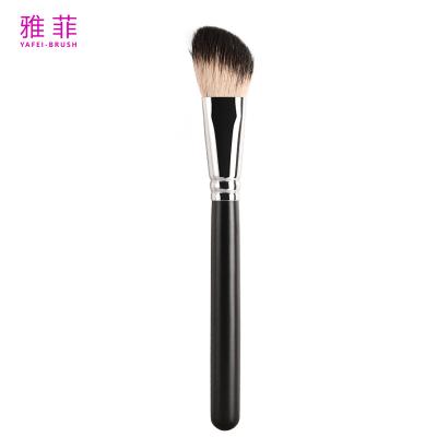 Cina A28 SGS Fine Goat Hair Contour Makeup Brush con ferrule di rame liscia in vendita