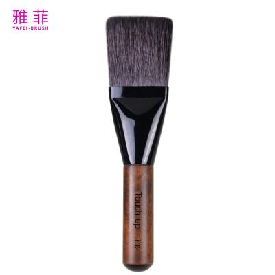 China Customization Animal Hair Makeup Brushes Flat Powder Brush Cosmetics Tools for sale