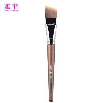 China TOUCH UP 04  Foundation Brush Synthetic Hair Copper OEM ODM High Quality Multi-Functional Angled Makeup Brush Manufactor for sale