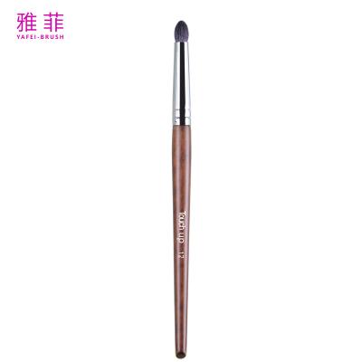 China TOUCH UP 12  OEM ODM Manufactor Professional Fingertip Smudge Single Nature Hair Wood Brush Eyeshadow Blending Custom Private Label for sale