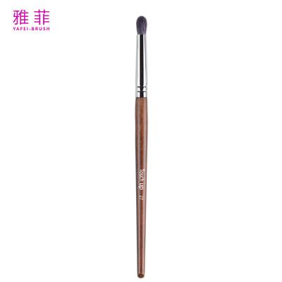 China TOUCH UP 27 Custom Logo Animal Hair Copper Ferrule Wooden Handle Blending Eyeshadow Brush Premium Quality OEM ODM Factory for sale