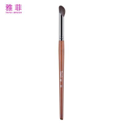 China TOUCH UP 30 Nose Shadow Brush Custom Logo Animal Hair Copper Ferrule Wooden Handle Premium Quality OEM ODM Factory for sale