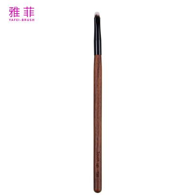 China T20 Customization Ultra Thin Tight Firm Bristle Flat Concealer Brush Synthetic Vegan Handmade Makeup Brush for sale