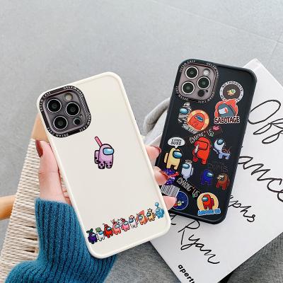 China High Quality Cute Cartoon Lens Protector Shockproof Silicone IMD Phone Cover For iPhone 12 11 pro X Max XS 7 Cell Phone Filter 8 Mount for sale