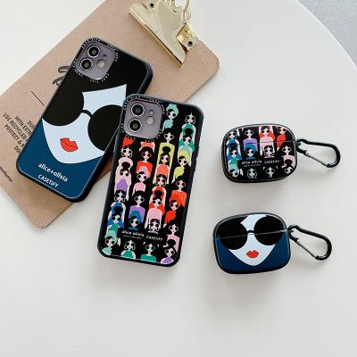 China Fashion Shockproof Girl Soft TPU Sunglasses Case Cover For iPhone 12 11 pro Max Mini X XS 7 8 plus Airpods 1 pro Earbuds 2 case cell phone bag for sale