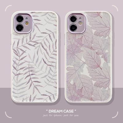 China Fashion INS Ink Painting TPU Shockproof Cell Phone Cover For iPhone 12 mini 11 pro X max XS 7 8 plus frame cell phone filter Fundas for sale