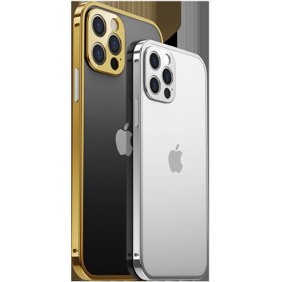 China High Quality Shockproof Luxury Fashion Metal Camera Lens Protective Cell Phone Case For iPhone 12 pro Max Mini Telephone Back Cover Shell for sale