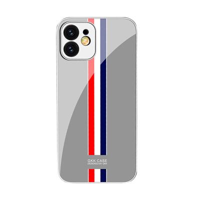 China Shockproof Luxury Shockproof Camera Lens Protective Plating Glass Phone Case For iPhone 12 pro Max Mobile Phone Back Cover Fundas Coque for sale