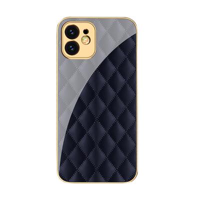 China Shockproof Business Fashion Plating Glass Phone Case Shockproof Camera Lens Protector For iPhone 12 pro Max Mobile Phone Back Cover Fundas for sale