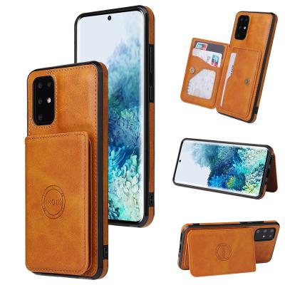 China High Quality Shockproof Magnetic Leather Card Pack Wallet Phone Case For Samsung Galaxy Note20 A72 S20 S21 Ultra Plus Cell Phone Bags for sale