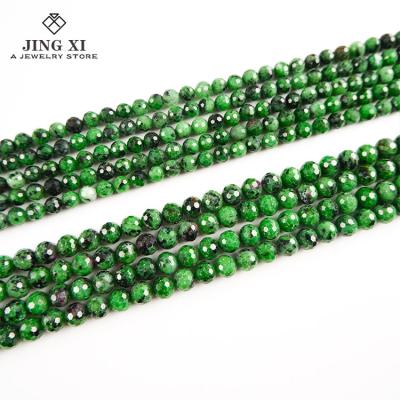 China Jewelry Making Epidote Stones Natural Stone Wholesale Loose Beads Faceted Gemstone Beads For Jewelry Making Stone for sale