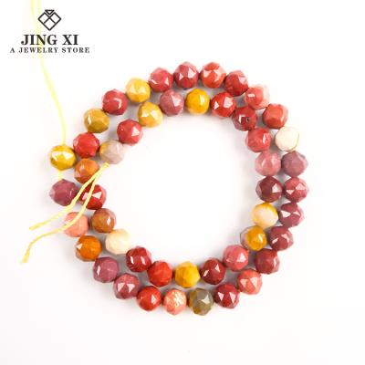 China DIY Jewelry Making Wholesale Natural Stone Mookaite Necklace Jasper Ball Tip Gemstone Heart Palm Loose Bead 8mm Jewelry Bracelet for sale