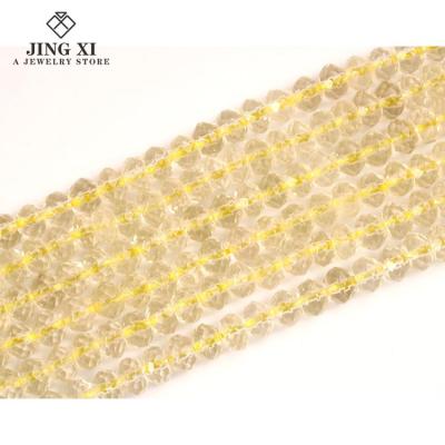 China Jewelry Making Bracelet Necklace Quartz Crystal Abacus Natural Stone Wholesale Jewelry Crystal Gems Loose Bead for sale