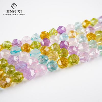 China Jewelry Making Natural Color Topaz Beads Face Stone DIY Bead Necklace Bracelet Bead Earrings Jewelry for sale