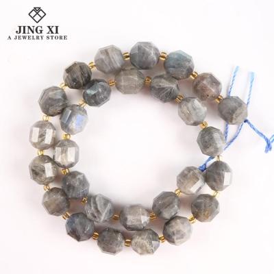 China DIY Jewelry Making 2021 Natural Grade High Quality Wholesale Smooth Labradorite Gemstone Loose Beads Strand Faceted Cut For DIY Jewelry Bracelet for sale