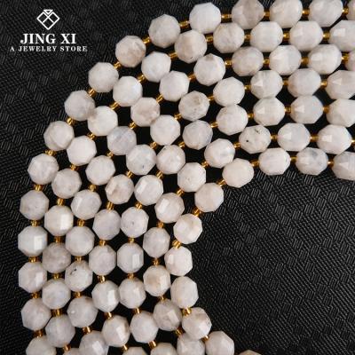 China DIY Jewelry Making 2021 Wholesale Natural Crystal Beads Faceted Beads Quality Gemstone Blue Moonstone Beads DIY Jewelry Making Bracelets Necklaces for sale