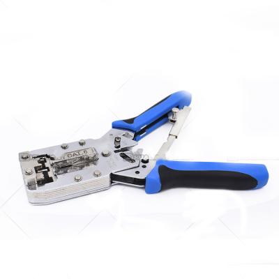 China With hot sales HT-2810R six types of network cable press clamp connector tool roll multifunctional crimp cable tester for sale