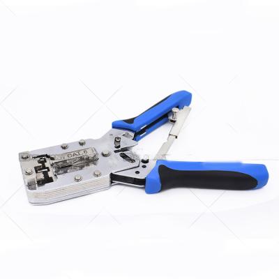 China With Cat5E pressing cable tester HT-2810R, Cat6 crystal head is suitable for 8P/6P plug crimp tool with wire stripper and pliers cutter network crimpi for sale