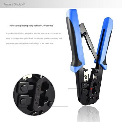 China Useful Clamps RJ45 RJ11 Network Ratchet Dual Function Crimp Clamps for sale