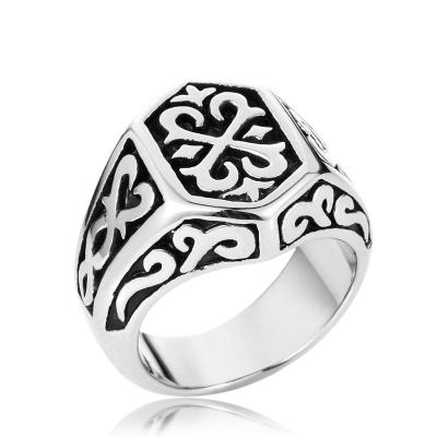 China Viking Jewelry Celtic Knot Ring CLASSIC Norse Style Retro Silver Runes Circle Viking Ring Norse for sale