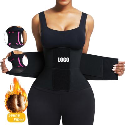 China Wholesale Antibacterial High Quality Women Compression Tummy Trimmer Waist Control Double Trainer Slimming Belt for sale