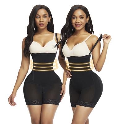 China Wholesale High Quality Antibacterial Side Adjust Hooks And Zipper Tummy Control Body Shaper Shapewear For Women for sale