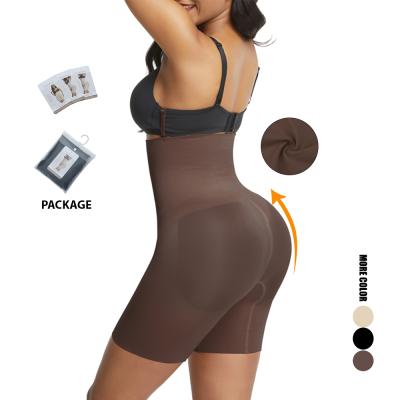 China 2021 Women High Waisted Antibacterial Seamless Breathable Tummy Firm Control Shorts Slimming Waist Shapewear for sale