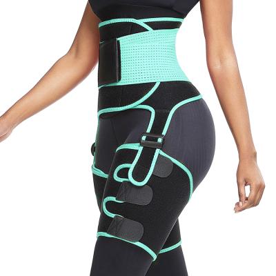 China Custom Logo Antibacterial 2 in 1 Compression Waist and Thigh Shaper for sale