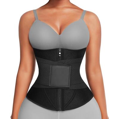 China Custom Logo Women Neoprene Fitness Waist Trainer Belt For Lose Weight Belly Shaper Antibacterial Custom Trimmer for sale