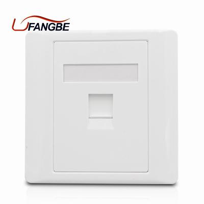 China China Manufacturer Offered RJ45 Socket Single Port Wall Mount 86 Typeface Plate FB-WFP01 for sale