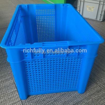 China Can be hot sale dislocation stackable plastic crates for fruit and vegetable distribution for sale