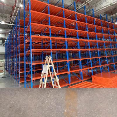 China Reinforced steel to make loading effect better heavy duty reinforced steel plate storage rack for warehouse for sale