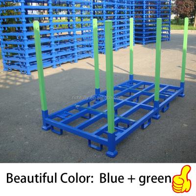 China Suitable for heavy duty long stacking out rack with removable posts for long blankets or rolls of fabrics for sale