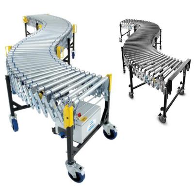 China Heat Resistant Expandable Flexible Roller Conveyor for sale