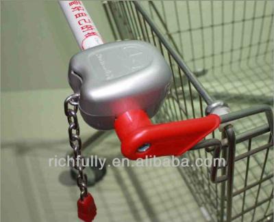 China Cheap Price South Africa Supermarket Trolley Lock With Custom Coins Operated RFY-STCL01 for sale