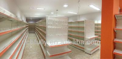 China End-shelving+Double-side shelving convenience store equipment, equipment for used supermarket for sale