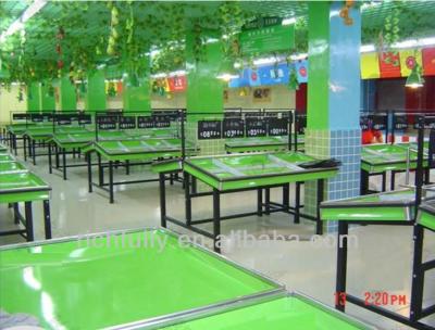 China RFY-SO02 Single Sided Cheap Price Supermarket Hot Selling Vegetable And Fruit Display Stand for sale