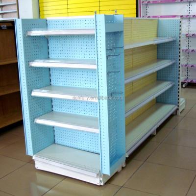 China End Shelf (Single Side) + Double Side + End Shelf Normal Size Grocery Shelf (Single Side) for sale