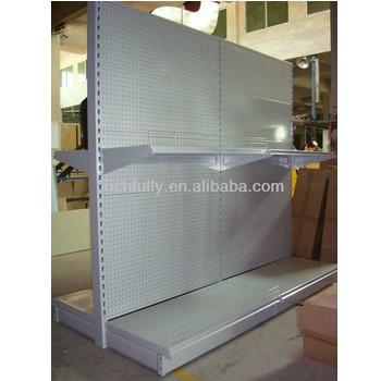 China Punch Holes Backboard Double Sided Shelf with Different Hooks for sale