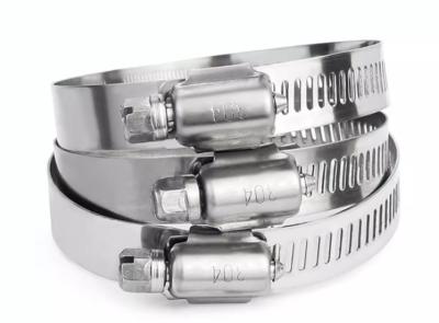 China China Wholesale Price 304 316 Stainless Steel Hose Clamp Custom American Type 1 4 Inch for sale