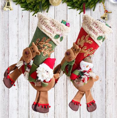 China 2022 Breathable Ready Christmas Socks Novelty Design Merry Christmas Socks Long Fuzzy Gift for sale