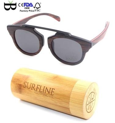 China 100% Fashion Combination Sunglasses Metal Wooden Bamboo Sunglasses Custom Laser Wood Logo Sun Glasses for sale